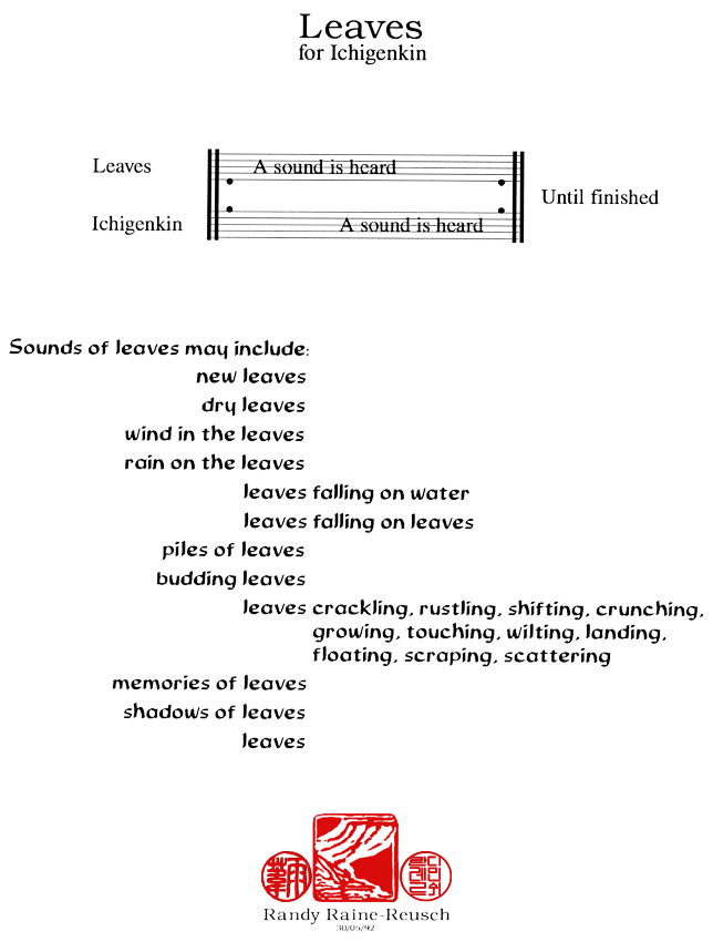 Randy Raine-Reusch - Graphic Score