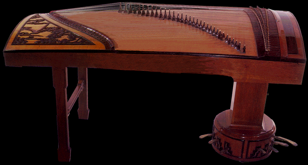 zheng, guzheng, a rare pedal zheng