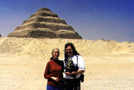 Jane Goodal and Randy Raine-Reusch, Egypt